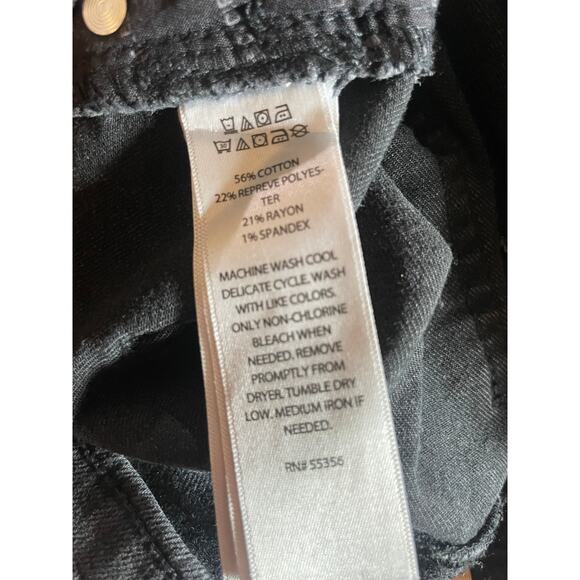 Revolve CAMILA COELHO Crystal Embellised Black Jeans Straight Leg High Waist 6 - Picture 4 of 9